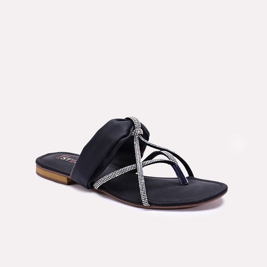 Womens Black Fancy Slippers 0411978