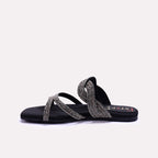 Womens Black Fancy Slippers 0412967