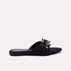 Womens Black Fancy Slippers 0413030