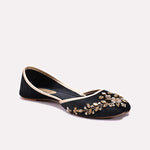 Womens Black Khussa 0440801