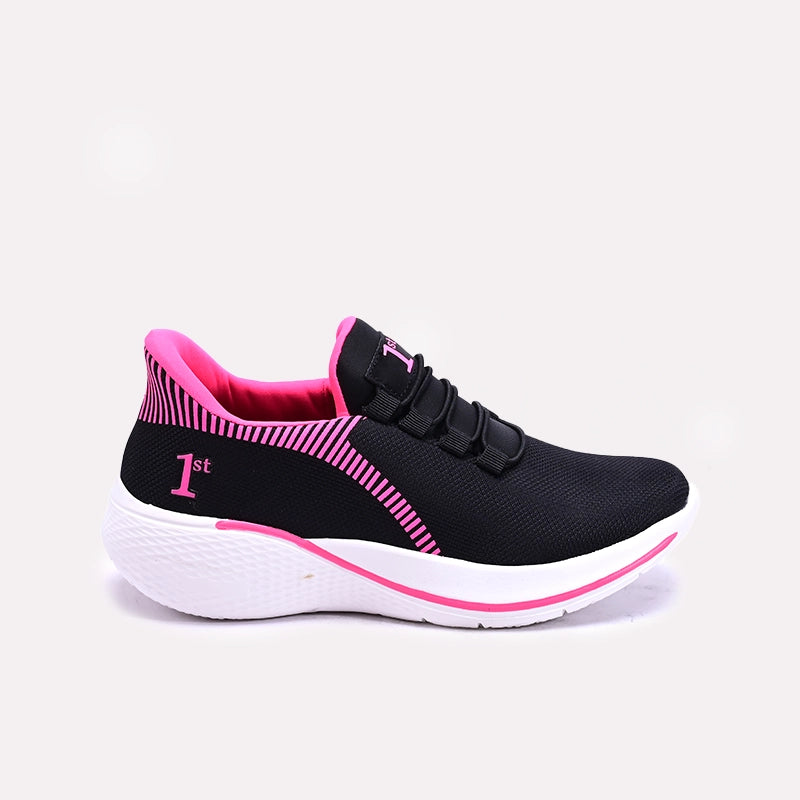 Womens Black Sneakers Shoes