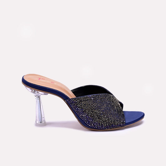 Womens Blue Bridal Slippers 0412629