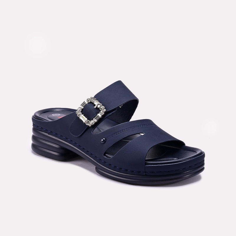 Blue Casual Slippers