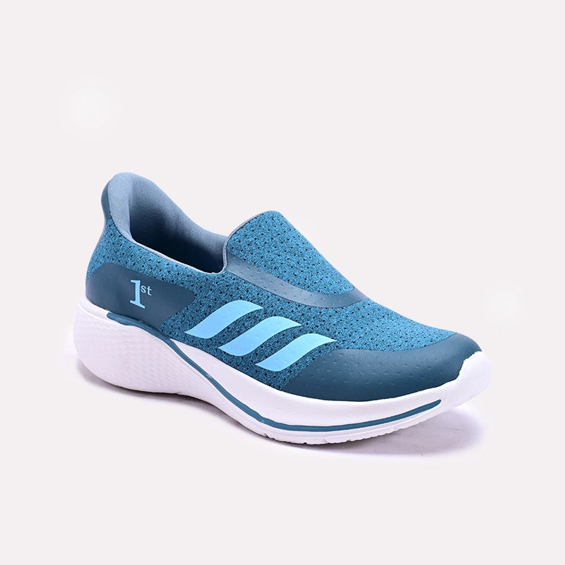 Blue Slip on Sneakers