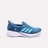 Womens Blue Slip on Sneakers