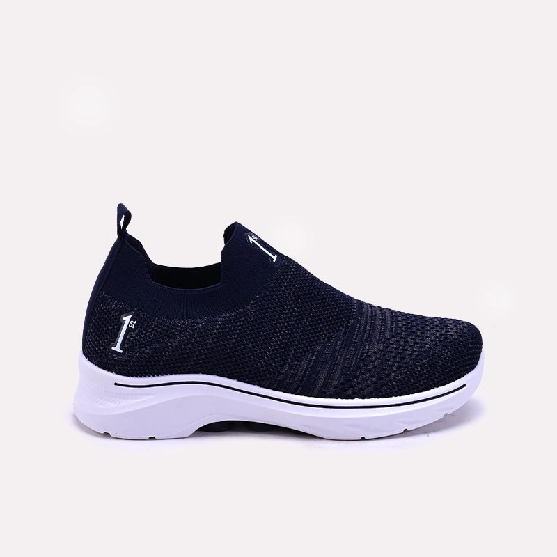 Womens Blue Slip on Sneakers