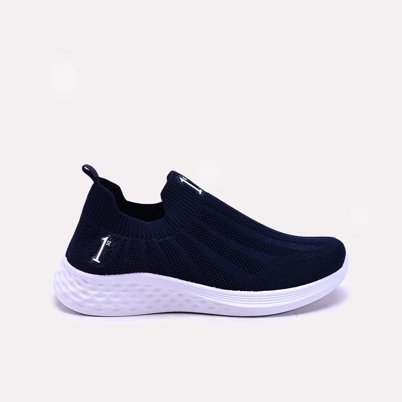 Womens Blue Slip on Sneakers