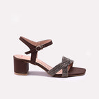Mens Brown Fancy Sandals