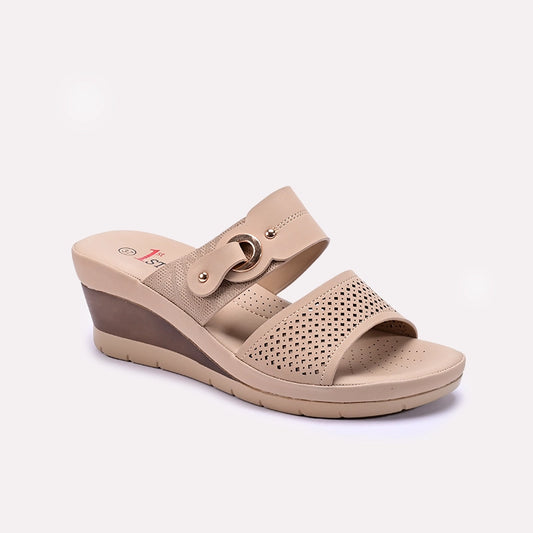 Womens Fawn Casual Wedge Slippers 0413306