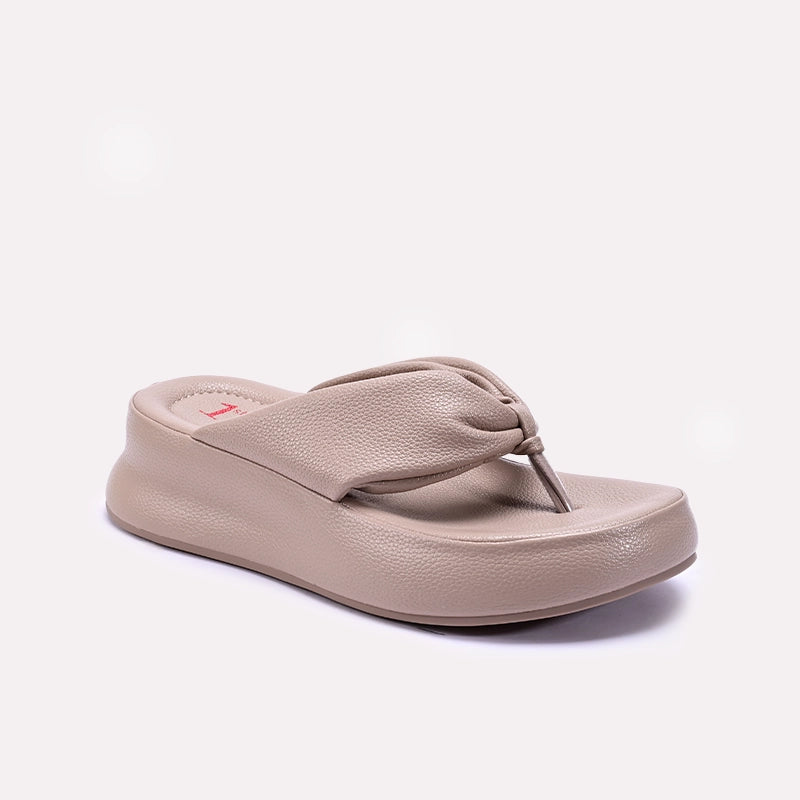 Womens Fawn Chunky Flip Flop Casual Slippers 0413334