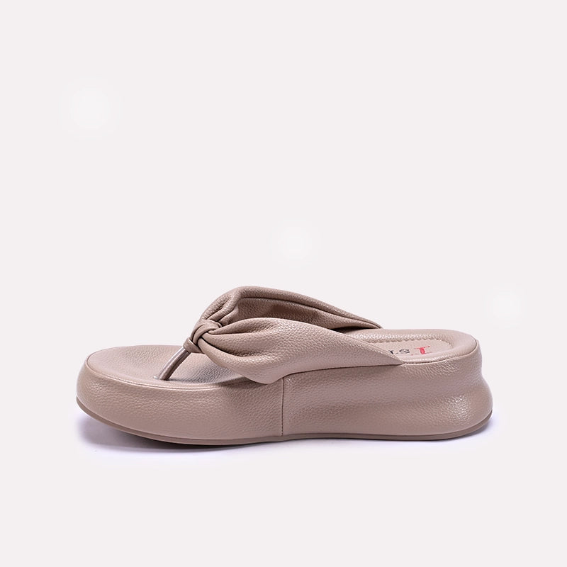 Womens Fawn Chunky Flip Flop Casual Slippers 0413334