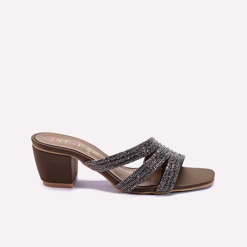 Womens Fawn Fancy Heel Slippers 0413054