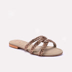 Womens Fawn Flat Fancy Slippers 0412800