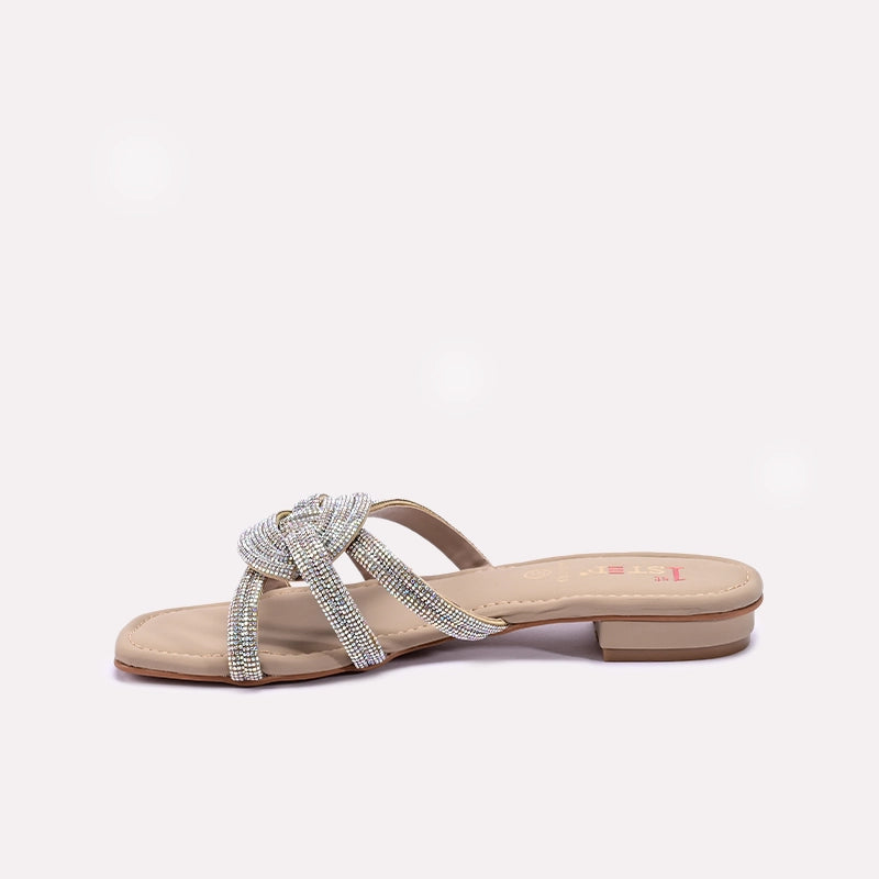 Womens Fawn Flat Fancy Slippers 0412803