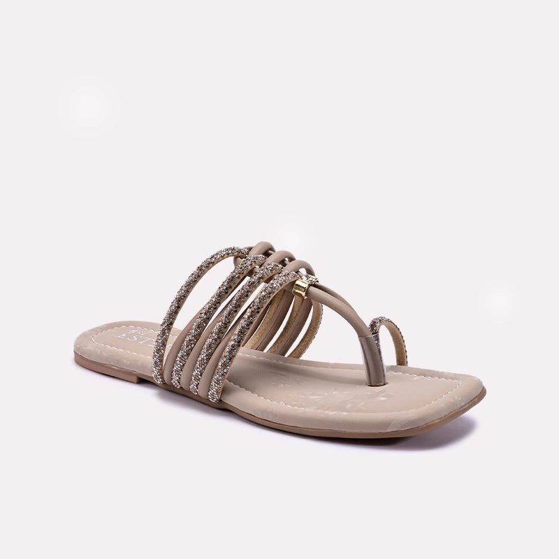 Womens Fawn Flat Fancy Slippers 0413175