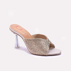 Womens Gold Bridal Slippers 0412629