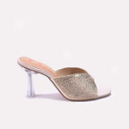 Womens Gold Bridal Slippers 0412629