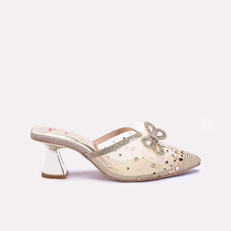 Womens Gold Fancy Pumps 0431382