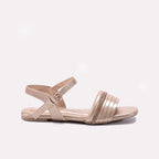 Womens Gold Fancy Sandals