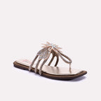 Womens Gold Fancy Slip Ons 0412991