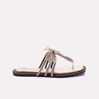 Womens Gold Fancy Slip Ons 0412991