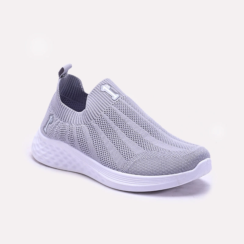 Gray Slip on Sneakers