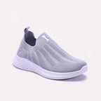 Gray Slip on Sneakers