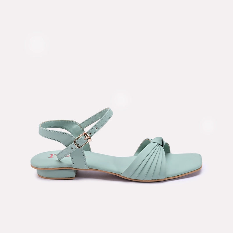 Womens Green Casual Sandals 0421357