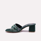 Womens Green Fancy Slippers 0412956