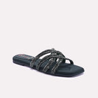 Womens Green Fancy Slippers 0412968