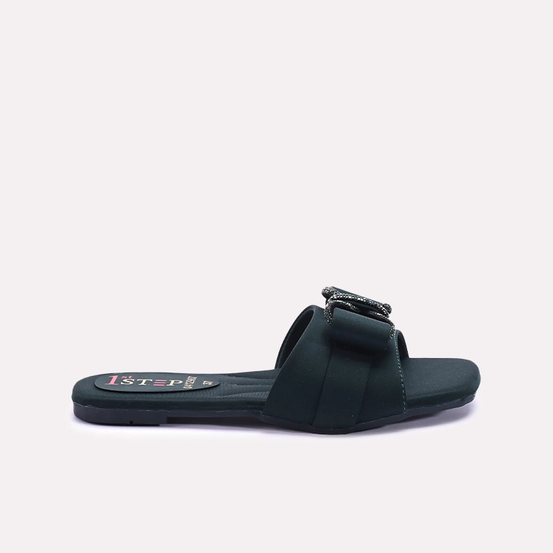 Womens Green Fancy Slippers 0412987