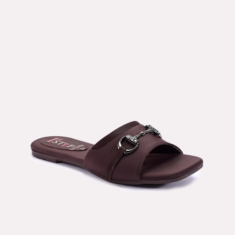 Womens Maroon Casual Slippers 0412986