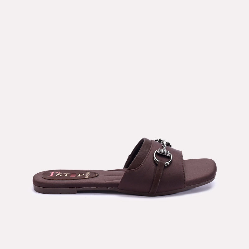 Womens Maroon Casual Slippers 0412986