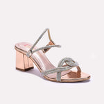 Womens Peach Bridal Sandals 0420853