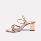 Womens Peach Bridal Sandals 0420853