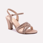 Womens Peach Bridal Sandals 0421512