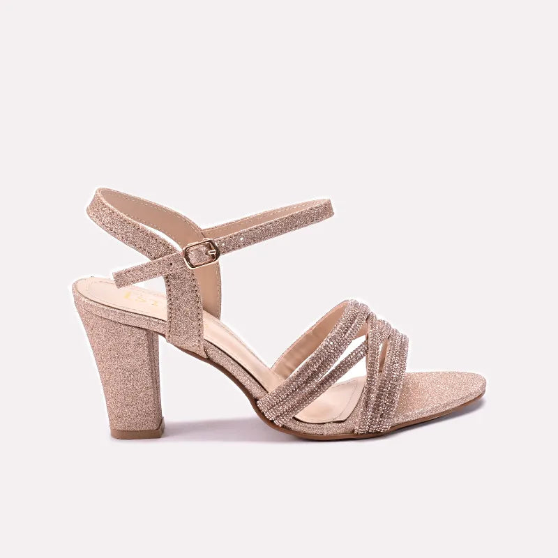 Womens Peach Bridal Sandals 0421512