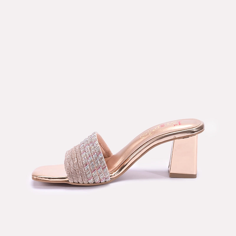 Womens Peach Bridal Slippers 0412794