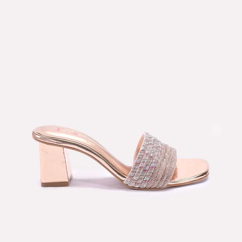 Womens Peach Bridal Slippers 0412794