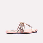 Womens Peach Fancy Slip Ons 0412991