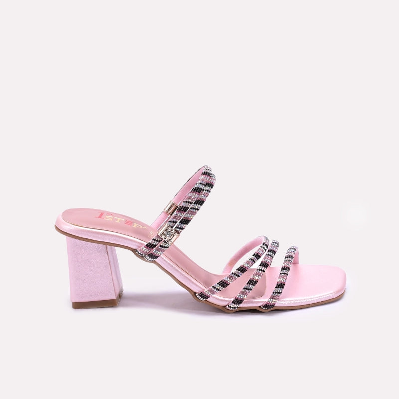 Womens Pink Bridal Sandals 0421335