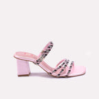 Womens Pink Bridal Sandals 0421335