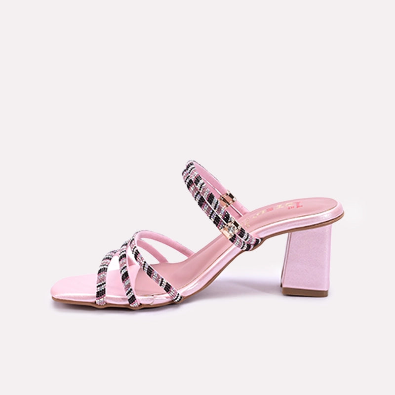 Womens Pink Bridal Sandals 0421335
