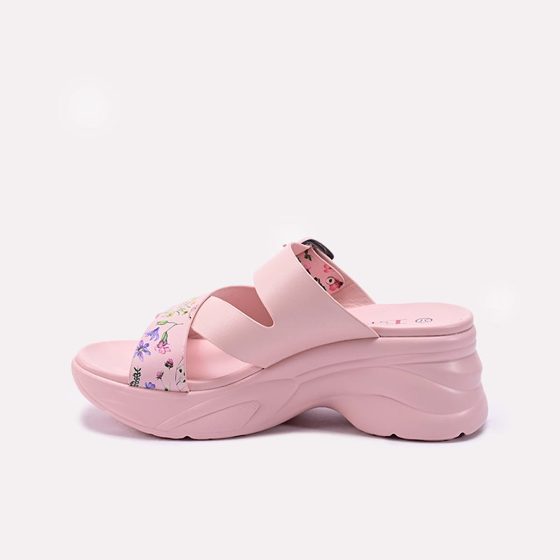 Pink Chunky Slippers for Women