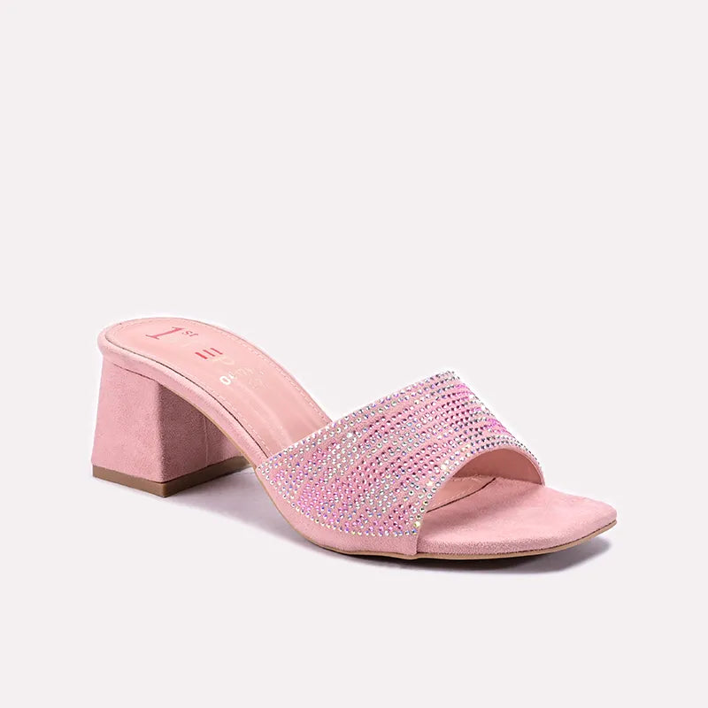 Womens Pink Fancy Slippers 0412956