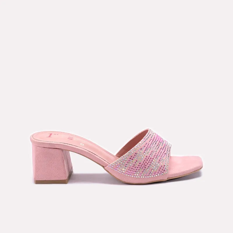 Womens Pink Fancy Slippers 0412956