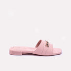 Womens Pink Flat Casual Slippers 0413188