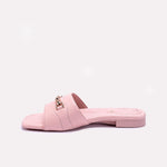 Womens Pink Flat Casual Slippers 0413188