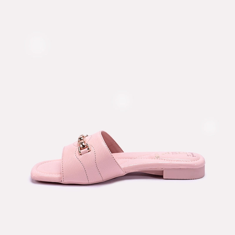 Womens Pink Flat Casual Slippers 04131881