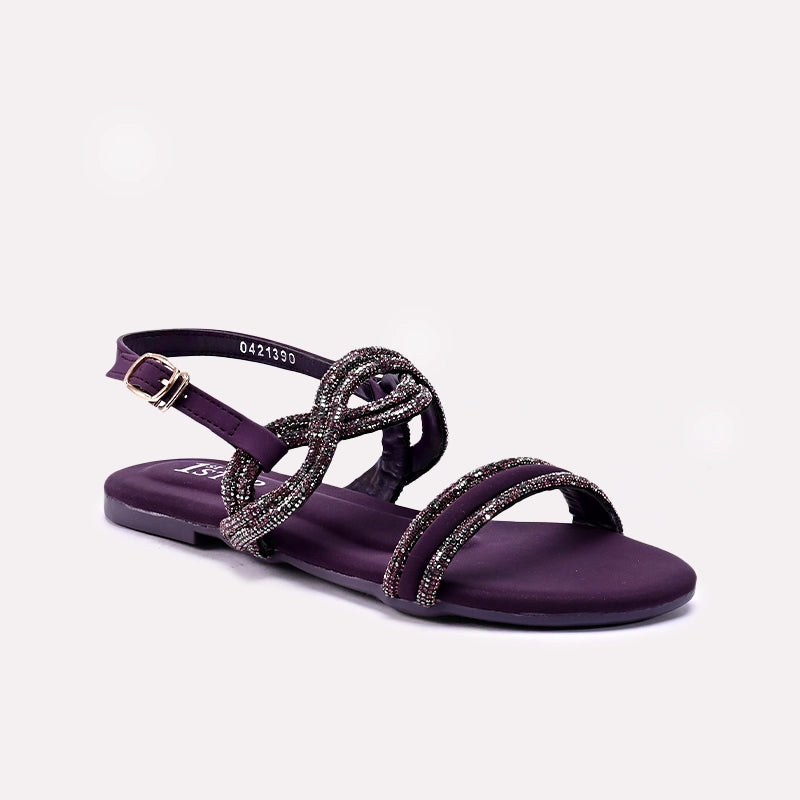 Purple Fancy Sandals